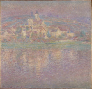 Vétheuil, soleil couchant - Claude Monet