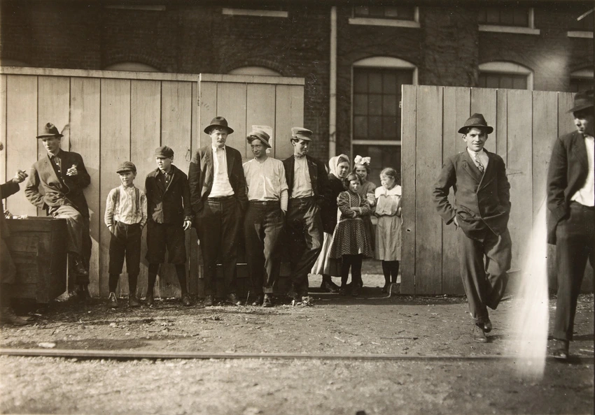 These are all workers in Hosiere Mills - Lewis Hine