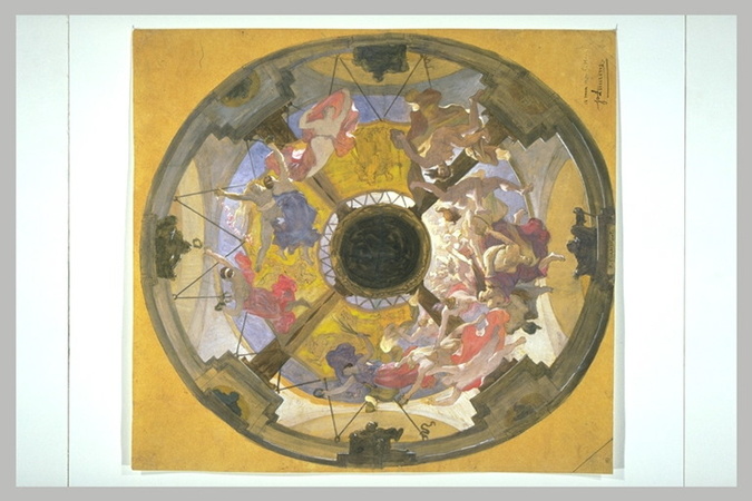 Jean-Paul Laurens - Projet pour le plafond du théâtre de l'Odéon