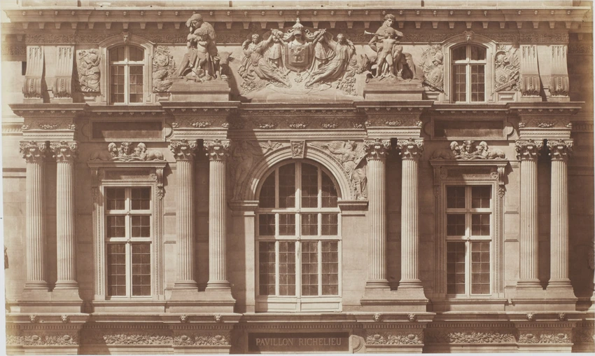 Edouard Baldus - Le Premier Etage du pavillon Richelieu, palais du Louvre, Paris