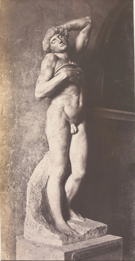 "L'Esclave mourant", sculpture de Michel Ange - Edouard Baldus