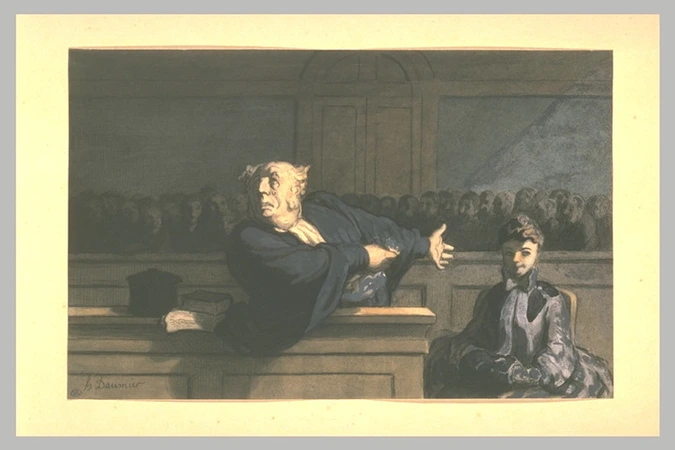 Honoré Daumier - Le Défenseur
