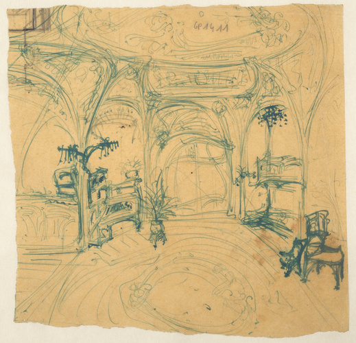 Hector Guimard - Paris 16e, 52 rue du Ranelagh, hôtel de M. Nozal (bâtiment détr...