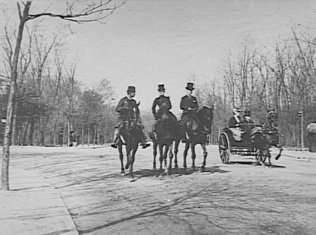 Henri Lemoine - Cavaliers et cariole, Bois de Boulogne