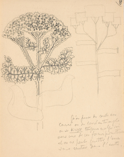 Eugène Grasset - Fleur d'achillée géométrique