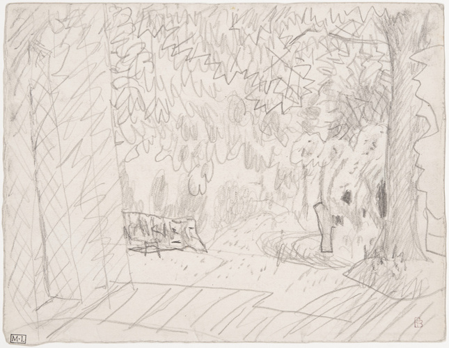 Pierre Bonnard - Vue d'un jardin au Cannet