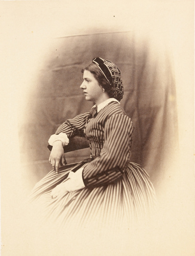 Achille Bonnuit - Profil d'une jeune fille assise, Charlotte le Guay