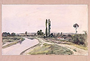 Johan Barthold Jongkind - Les bords de l'Allier