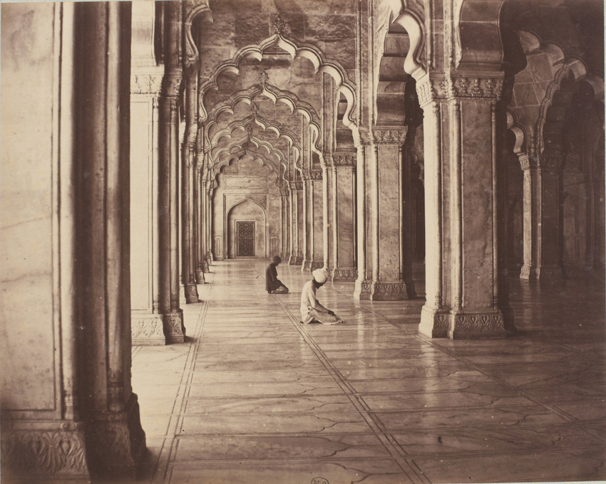 Anonyme - Perle Mosquée, environs d'Agra