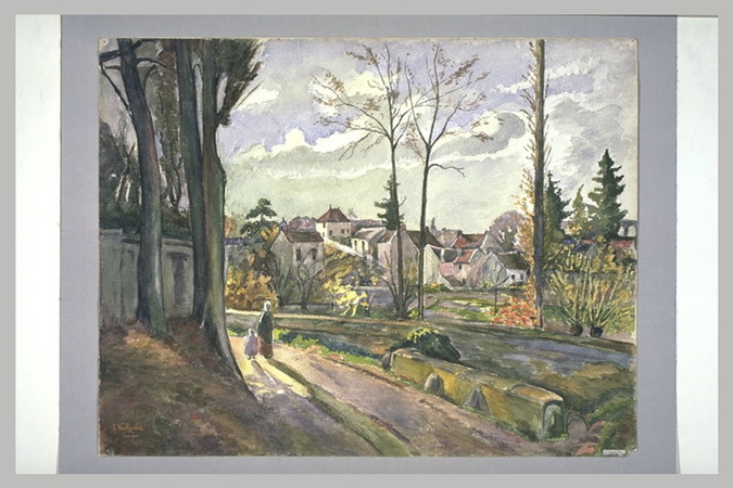 Paul Gachet - Vue d'Auvers-sur-Oise