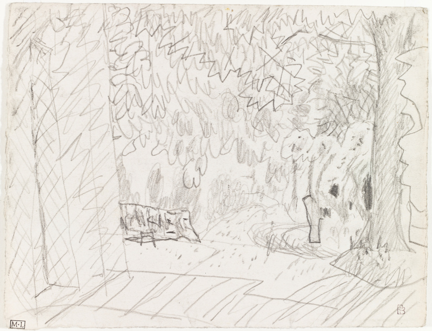 Pierre Bonnard - Vue d'un jardin au Cannet