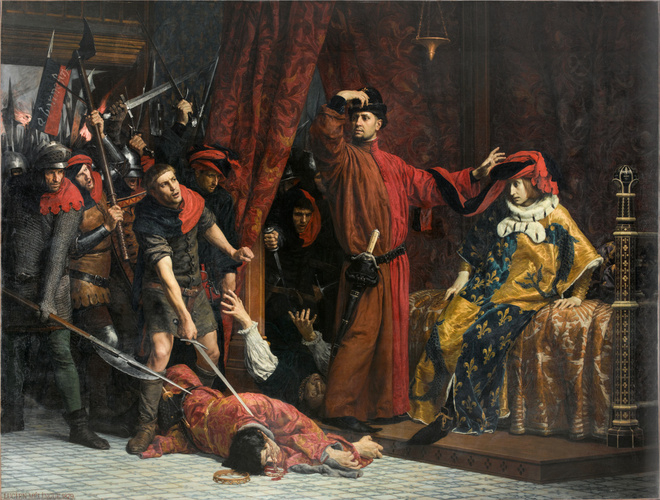 Lucien Mélingue - Le Prévôt des marchands Etienne Marcel et le dauphin Charles