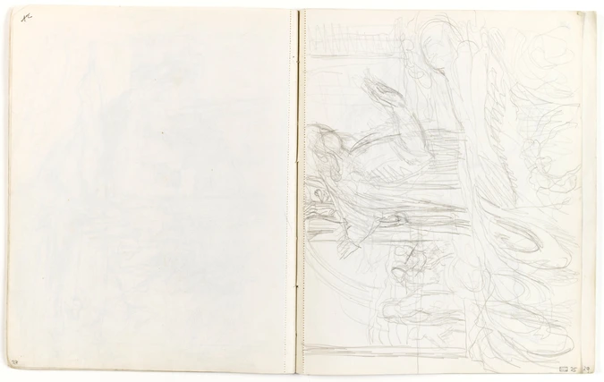 Maurice Denis - Etude pour la composition avec figures bénissant un corps