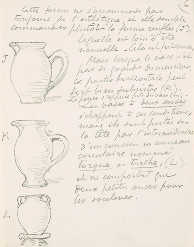 Eugène Grasset - Deux cruches et un vase à deux anses