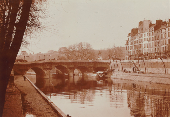 Charles Augustin Lhermitte - Paris - La Seine au Pont-Neuf