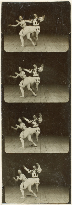 Auguste Lumière - Plaque 3, film 29, danse sur scène, pas de deux