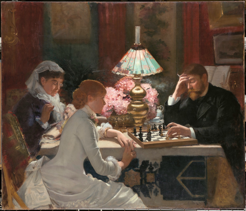 Ernest Duez - Autour de la lampe