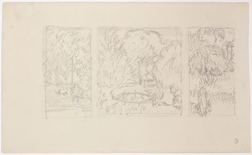 Pierre Bonnard - Femme âgée et petite fille