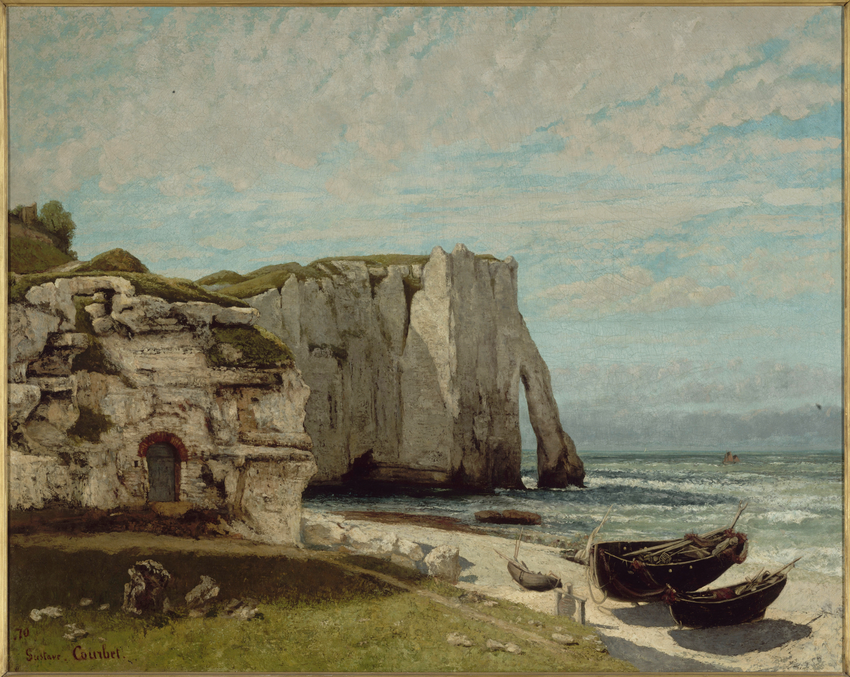 Gustave Courbet - La Falaise d'Etretat après l'orage