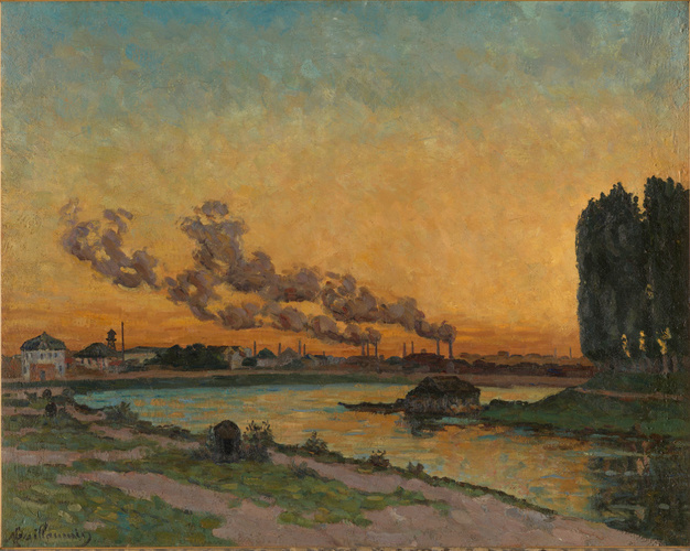 Armand Guillaumin - Soleil couchant à Ivry