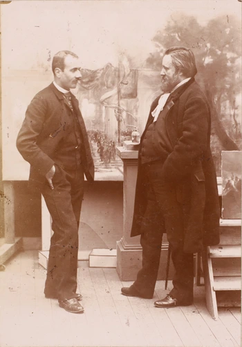 Henri Mairet - Catulle Mendès avec un autre homme