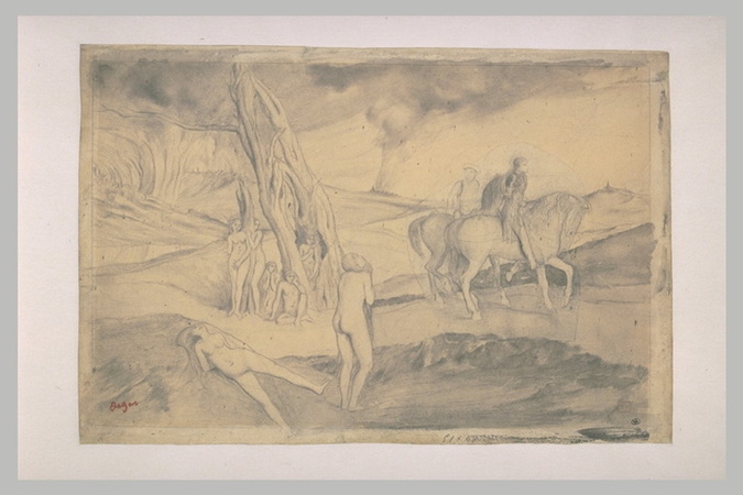 Edgar Degas - Scène de guerre au Moyen-Age