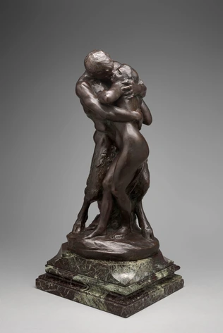 Aimé Jules Dalou - Baiser ou Nymphe et Faune