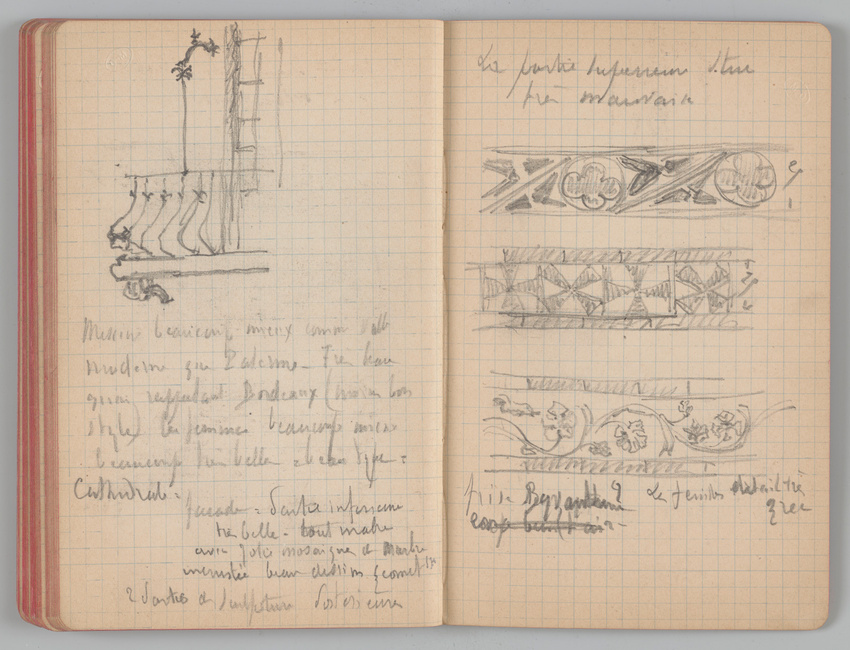 Charles-Justin Le Coeur - Carnet de notes concernant son voyage en Italie