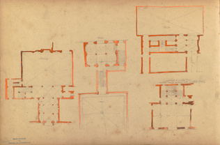 Louis Boitte - Quatre plans d'une maison à Turin