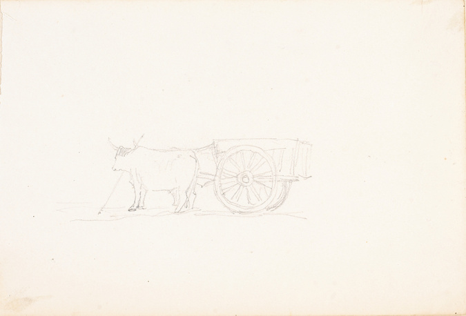 Victor Ruprich-Robert - Boeufs attelés à une charrette