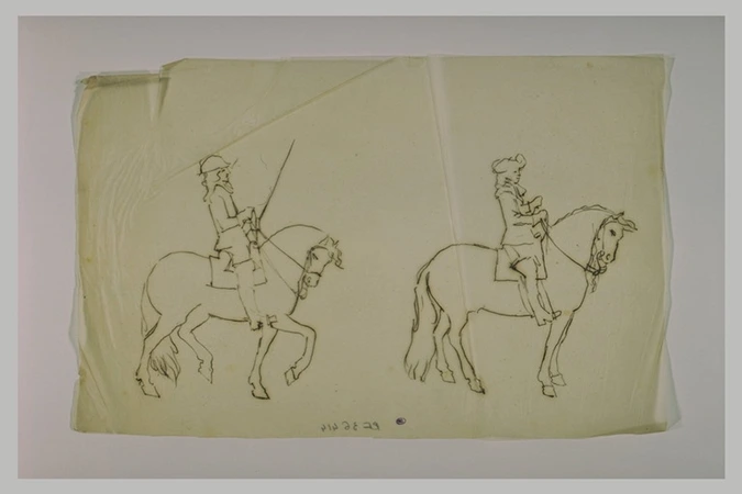 Plats d'étain - Zinnfiguren - Flat Tin : 10 cavaliers prussiens ancien