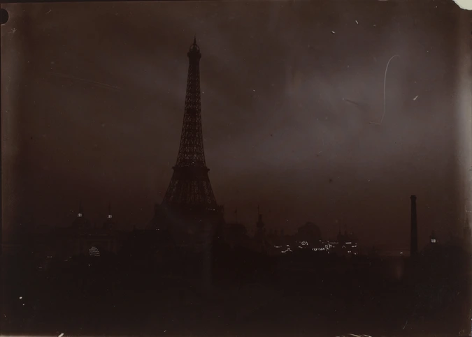 Gabriel Loppé - La Tour Eiffel dans la nuit