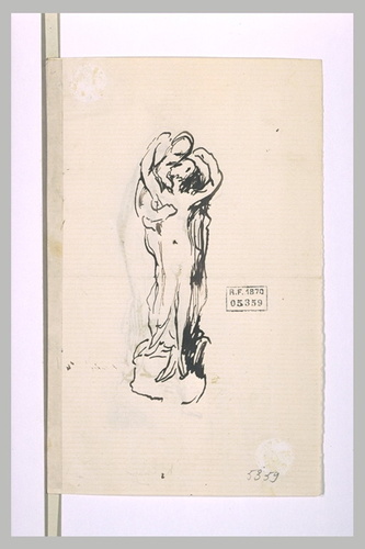 Henri Chapu - Etude pour le groupe de Léandre