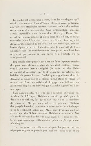 Guillaume Apollinaire - Catalogue d'exposition : Première exposition d'Art Nègre...