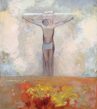 Christ en croix - Odilon Redon