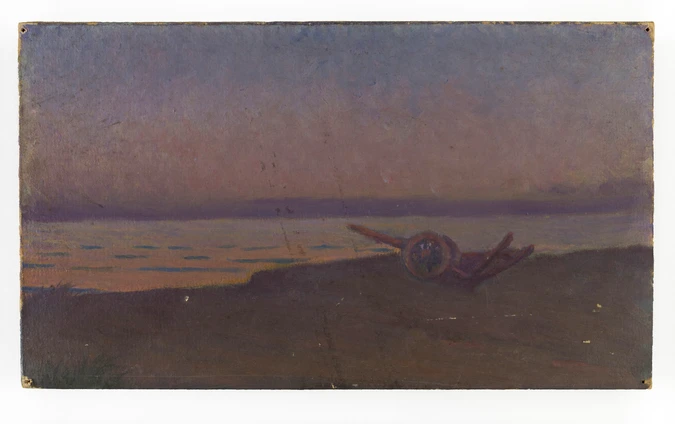 Alphonse Osbert - Charrue au bord de la mer (Manche)