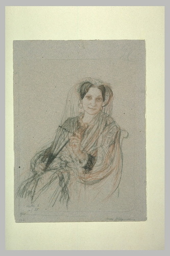 Ernest Hébert - Etude pour le portrait de la princesse de Wittgenstein (1873)