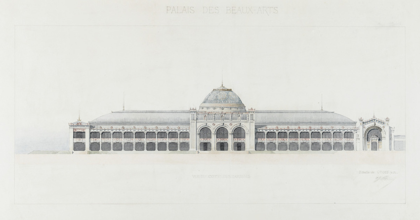 Jean-Camille Formigé - Projet pour l'Exposition universelle de 1889, palais des ...