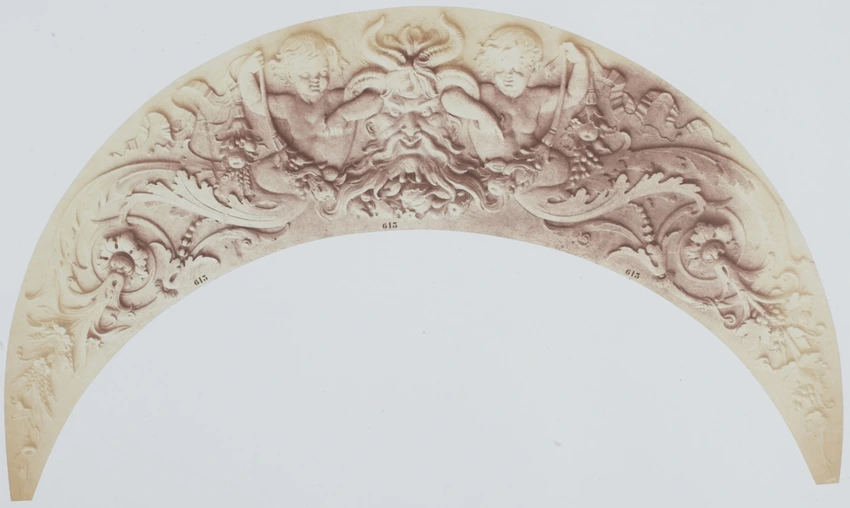 Edouard Baldus - Pignon de voûte d'arêtes, de Jean-Baptiste Revillon, décor du p...