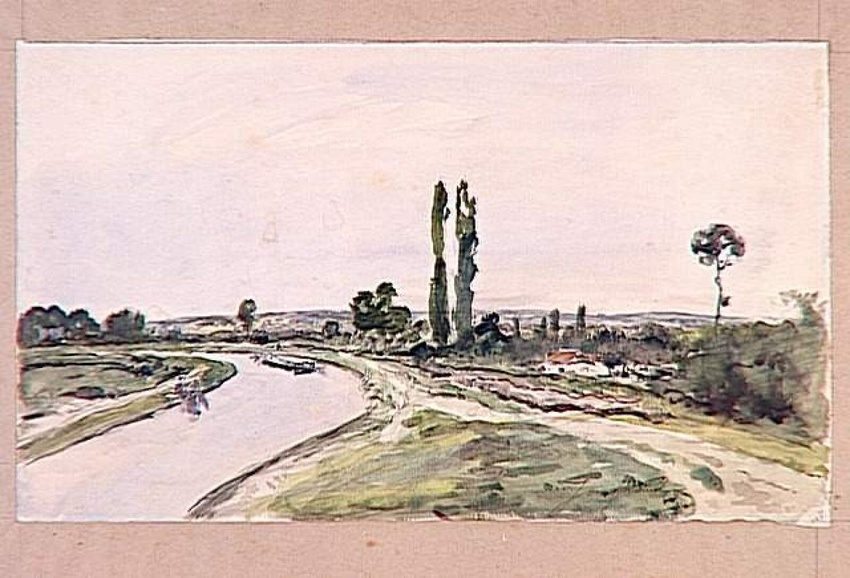 Johan Barthold Jongkind - Les bords de l'Allier