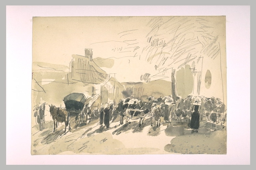 Eugène Boudin - Foire à Daoulas