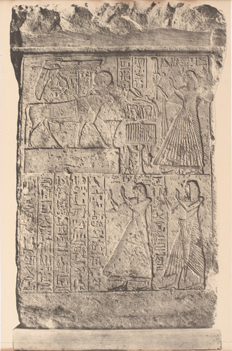 Théodule Devéria - Stèle - Serapeum de Memphis "Le prince Menephta"