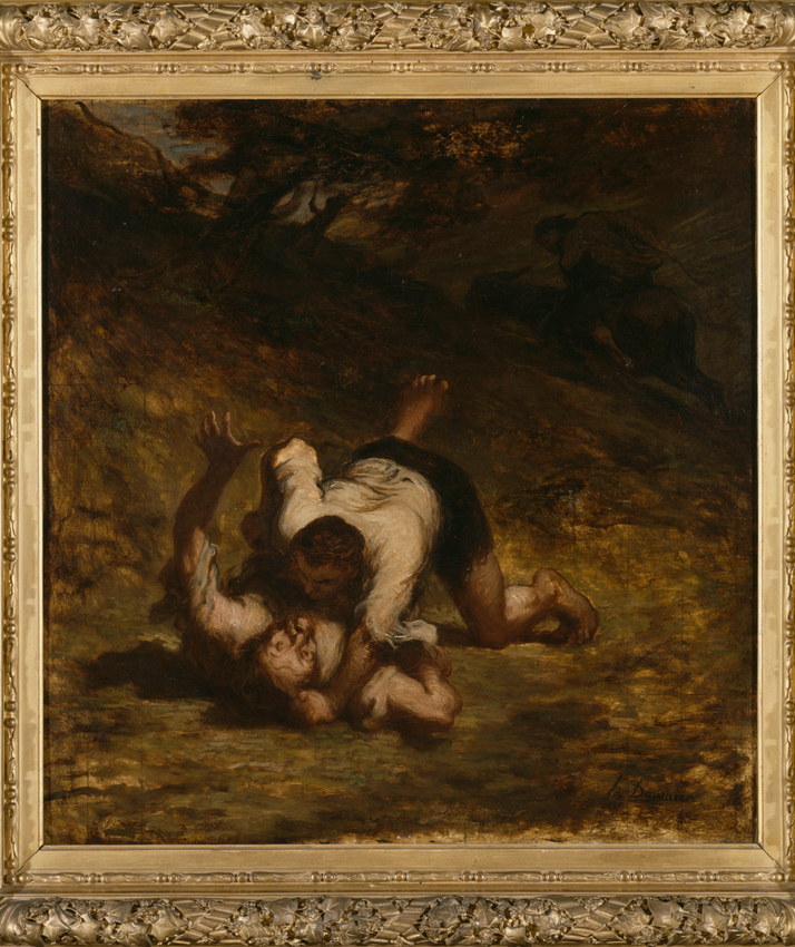 Les Voleurs et l'âne - Honoré Daumier