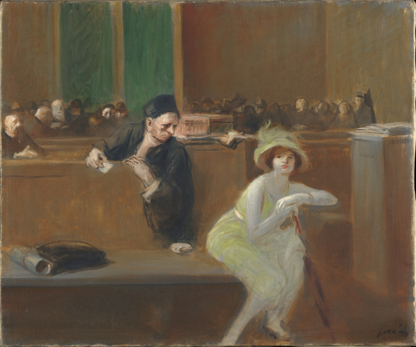 Jean-Louis Forain - Scène de tribunal