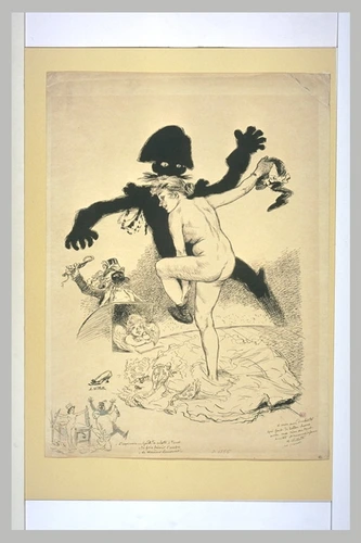 Adolphe Willette - Pierrot se déshabille