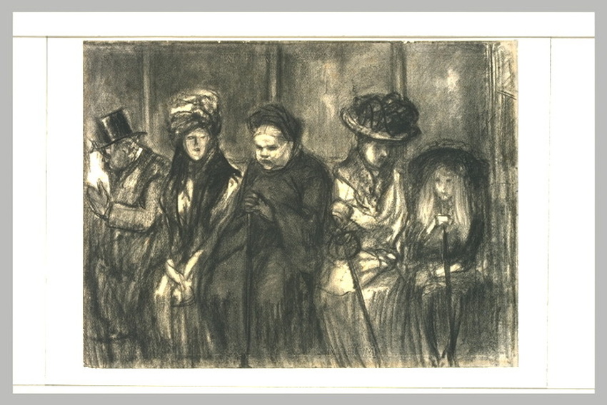 Théophile Alexandre Steinlen - Voyageurs assis