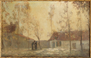 Henri Foreau - Le Soir, paysage d'automne