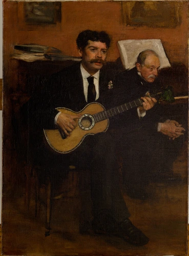 Edgar Degas - Lorenzo Pagans et Auguste de Gas