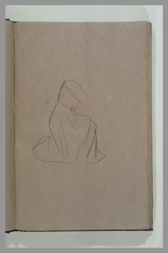 CDV BONAMY & LAVALLÉ à PARIS : JEUNE FEMME EN POSE ACCOUDÉE SUR