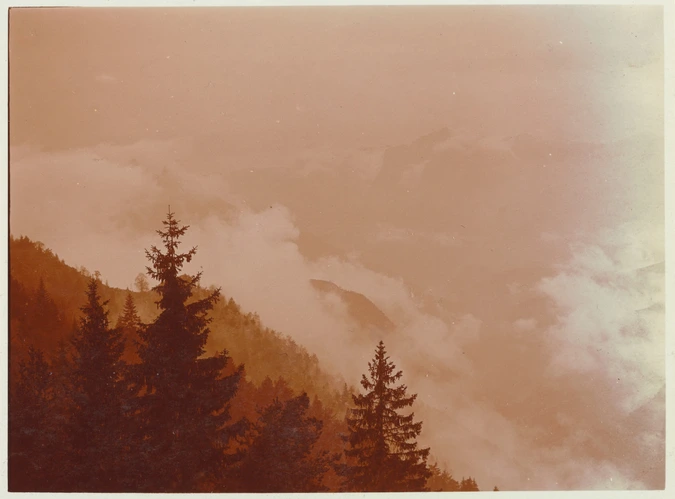 Charles Augustin Lhermitte - La Montagne dans les nuages